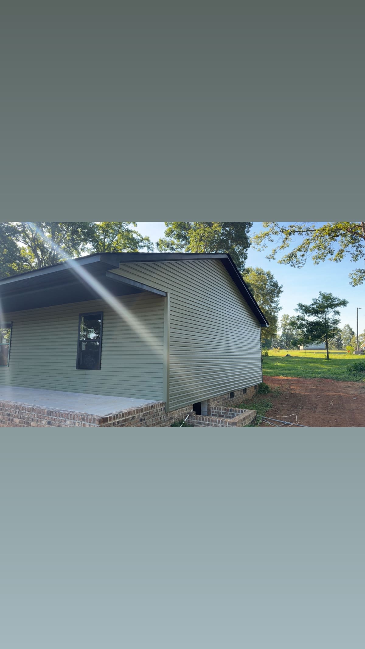 New siding and exterior
