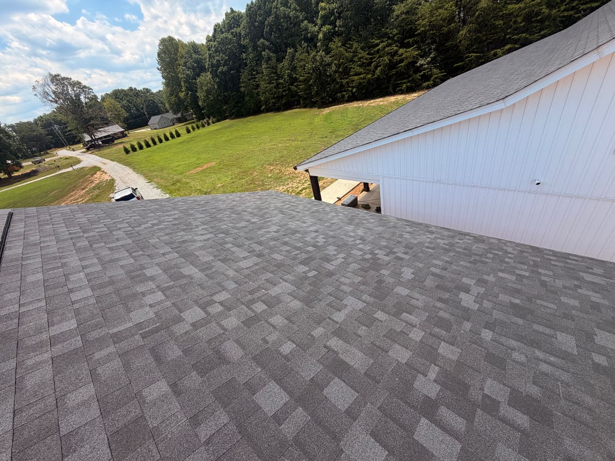 Architectural shingle roof