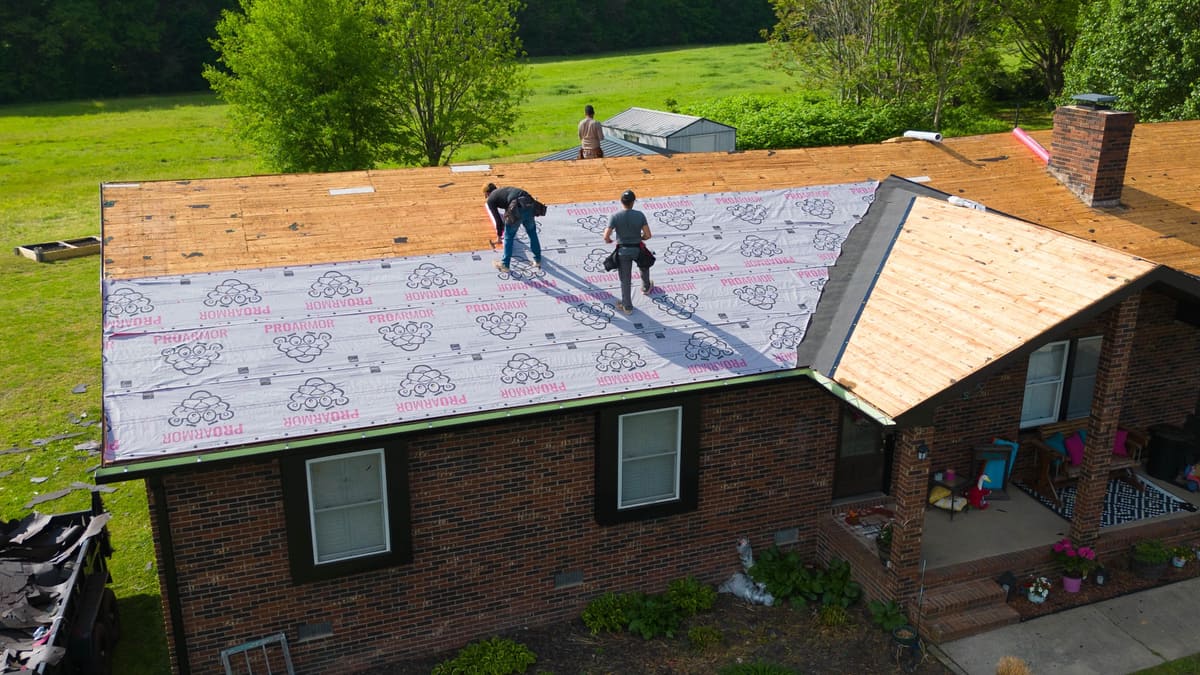 New architectural shingle roof